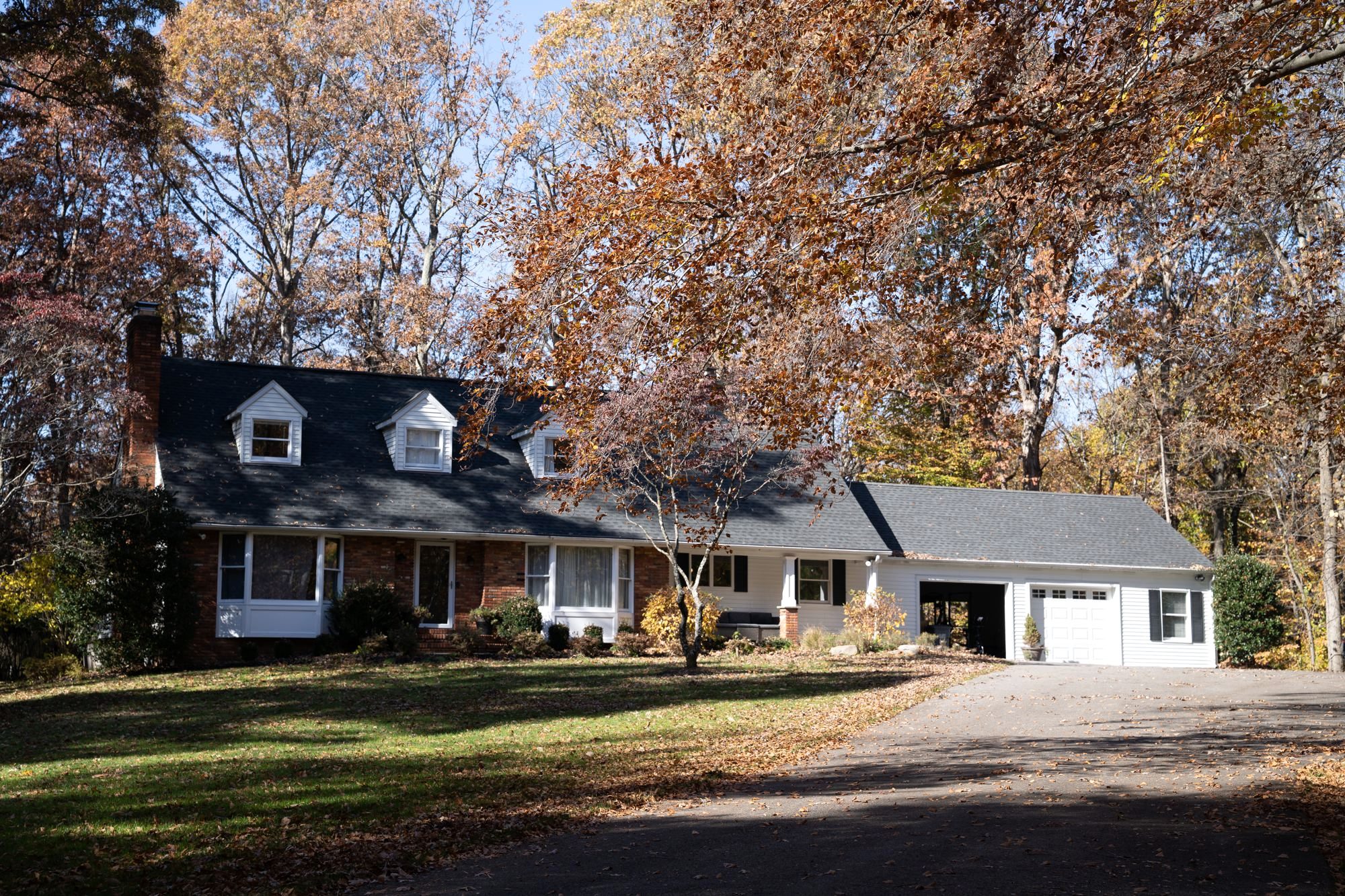 The Severn Home in Crownsville, Maryland, in autumn