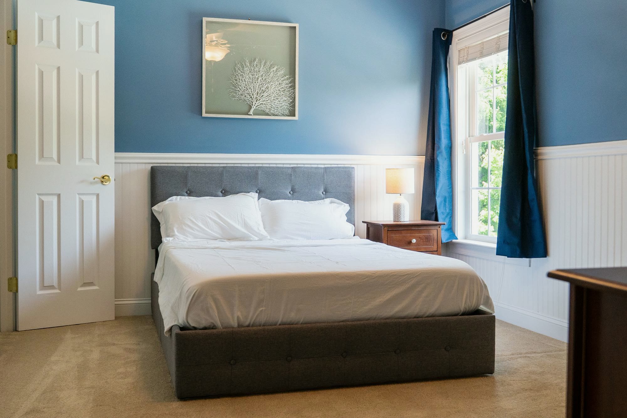 A bedroom at the Pasadena house